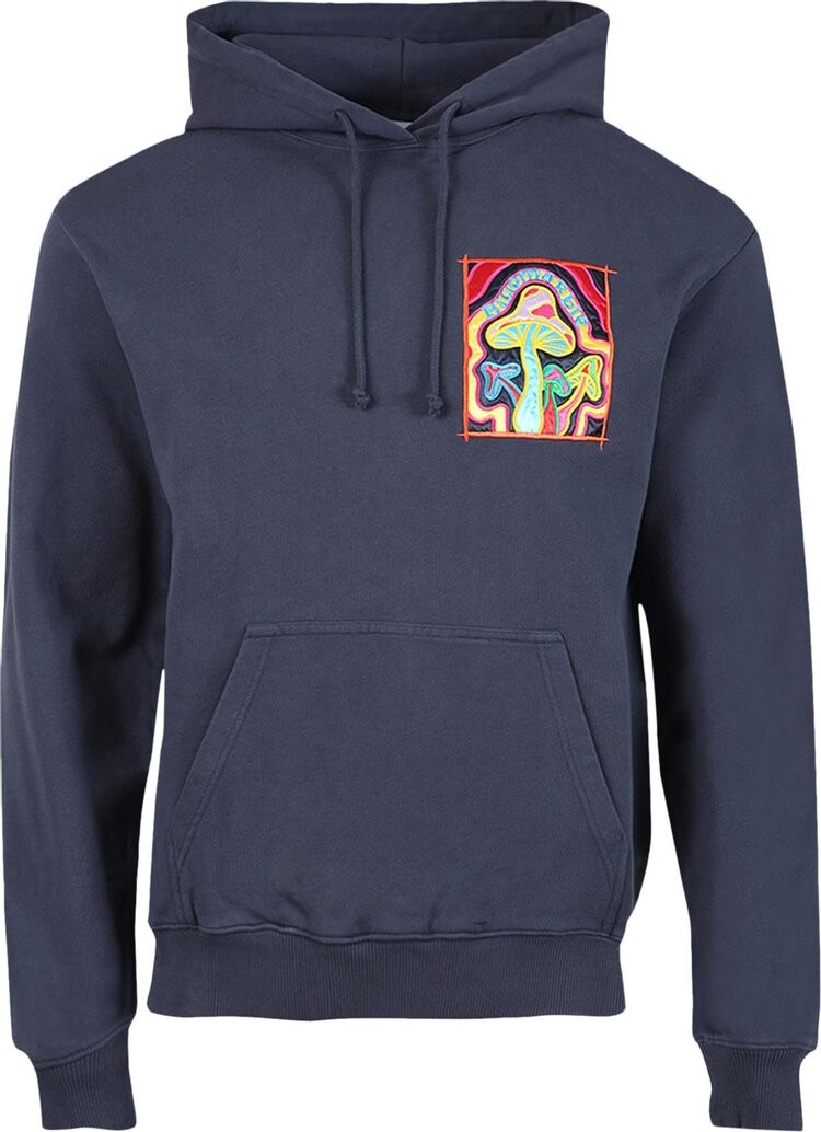 

Худи BLUEMARBLE Regular Hoodie 'Navy Mushroom Print', разноцветный, Серый