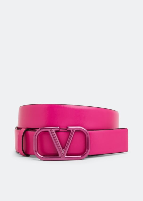 

Ремень VALENTINO GARAVANI VLogo Signature belt, розовый