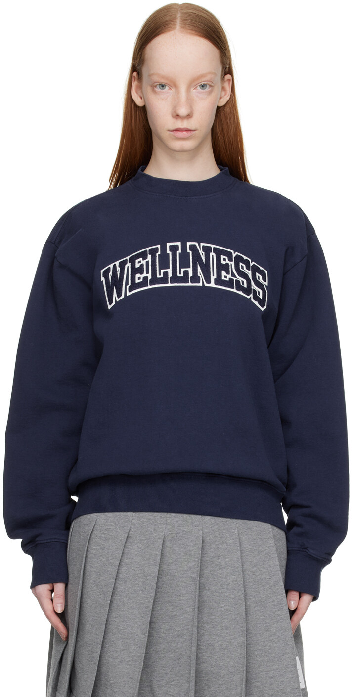 

Темно-синяя толстовка Wellness Sporty & Rich, Синий