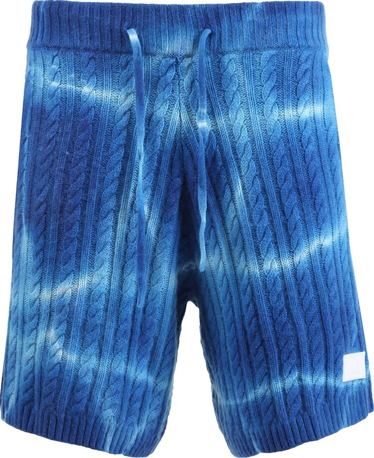 

Шорты Nahmias x Webster Full Cable Knit Tye Dye Shorts 'Blue', синий