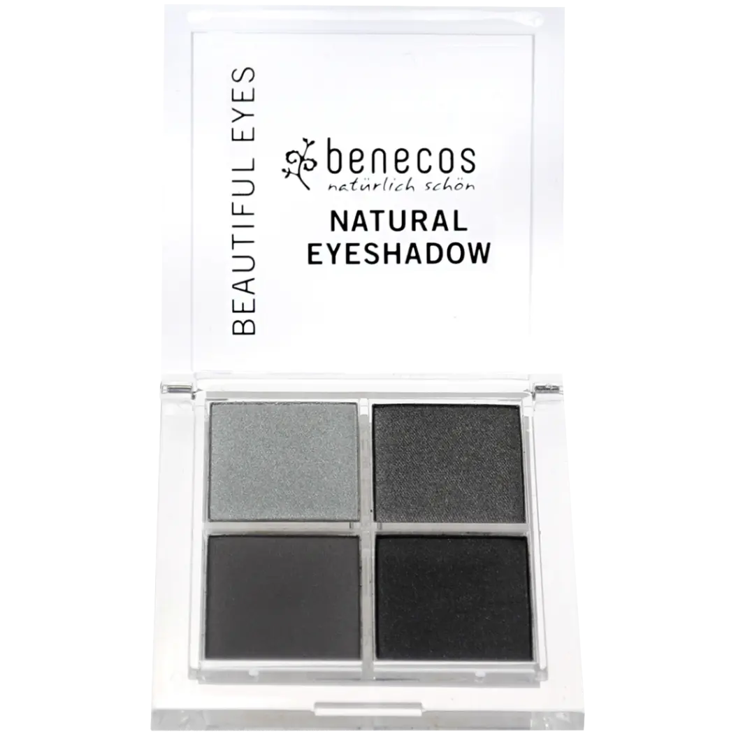 

Benecos Quattro палетка теней для век смоки айс, 8 г