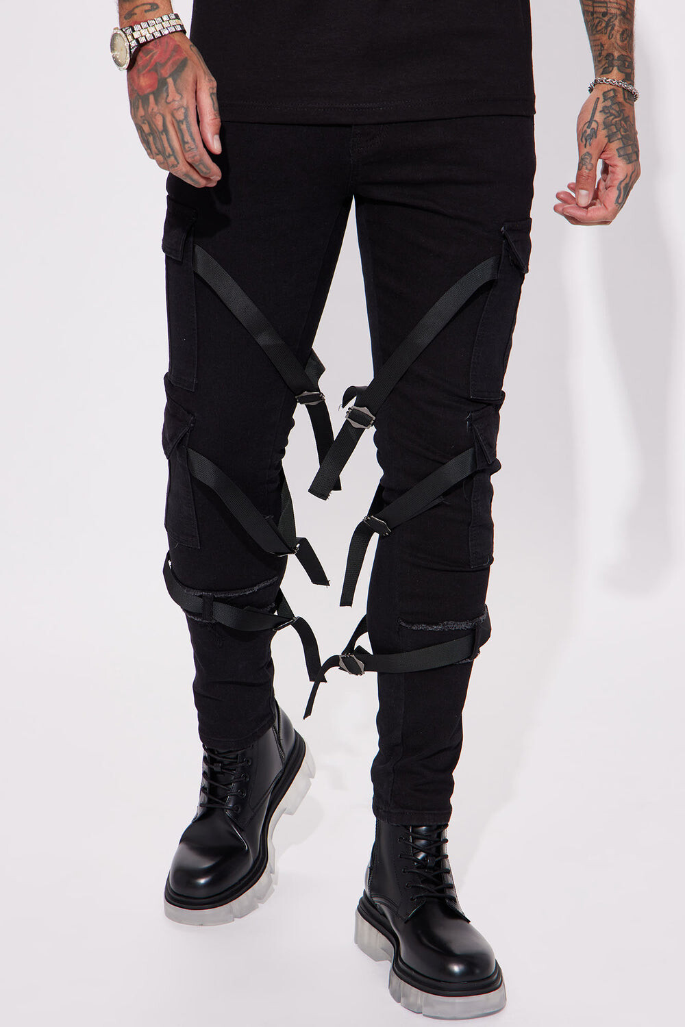 

Джинсы скинни Fashion Nova M5404D, черный
