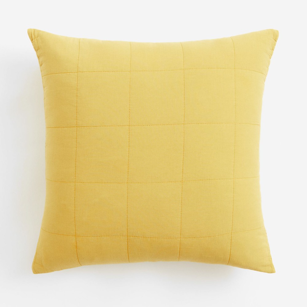 цена Декоративная наволочка H&M Home Quilted Satin, желтый