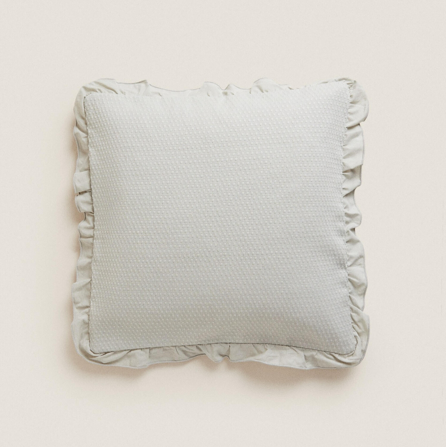 

Подушка Zara Home Cotton Jacquard, серый