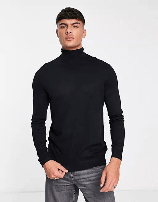 

Водолазка Pull&Bear ASOS, черный