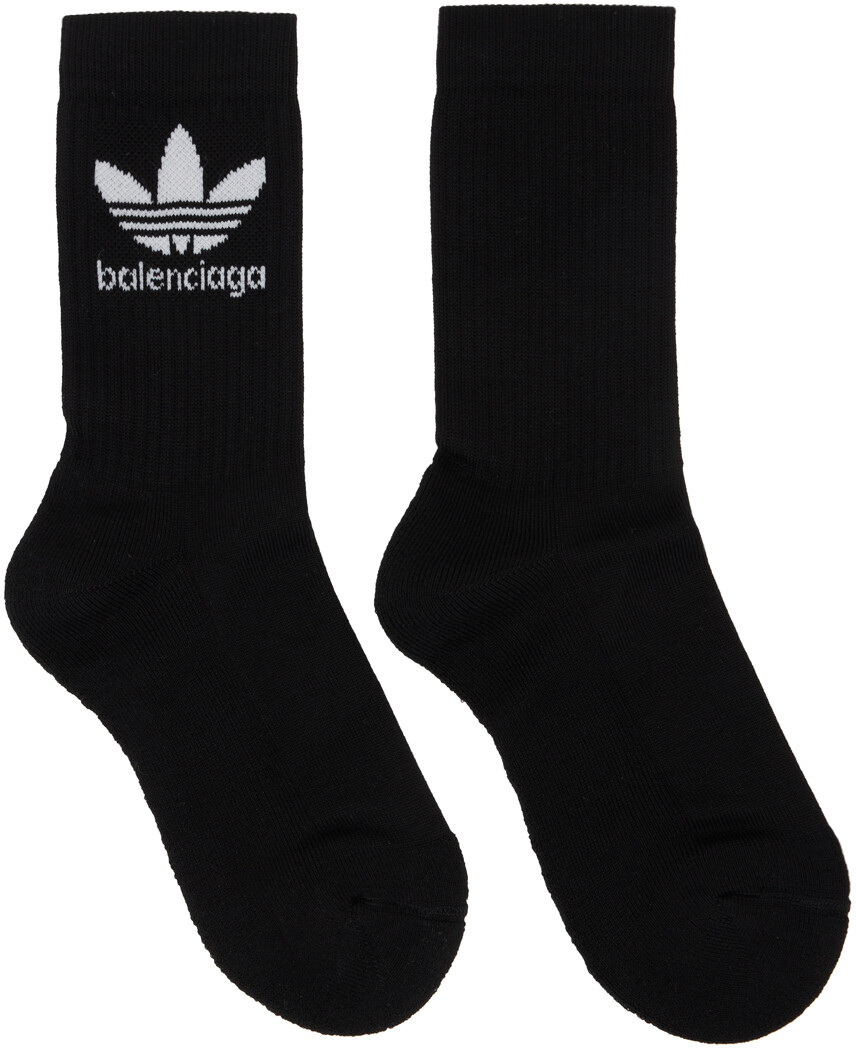 

Черные носки с логотипом Adidas Edition Balenciaga