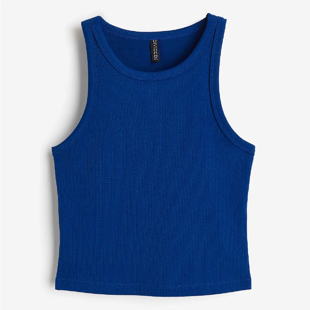 

Топ H&M Ribbed Tank, синий
