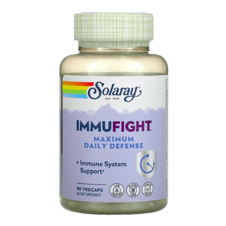 максимальная поддержка иммунитета ultimate immune support immufight 90 растительных капсул solaray Комплекс для защиты иммунитета ImmuFight Solaray, 90 капсул