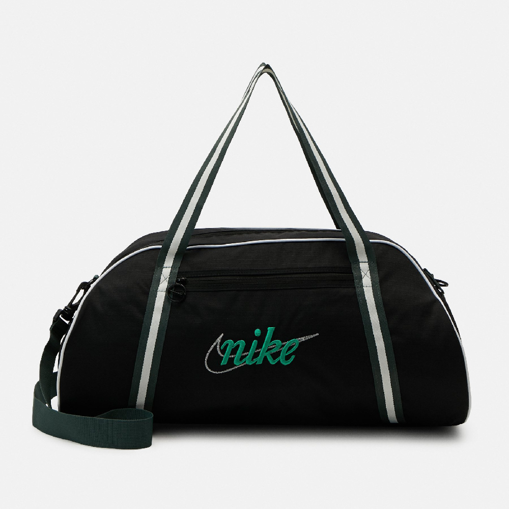 Спортивная сумка Nike Performance Gym Club Retro Unisex, черный/зеленый/бежевый фотографии
