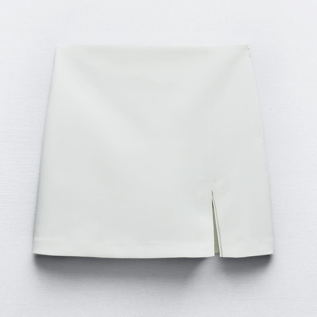 Юбка-шорты Zara With Slit At The Hem, светло-бежевый юбка женская из искусственной кожи модная прямая юбка с разрезом однотонная элегантная облегающая юбка с завышенной талией осень