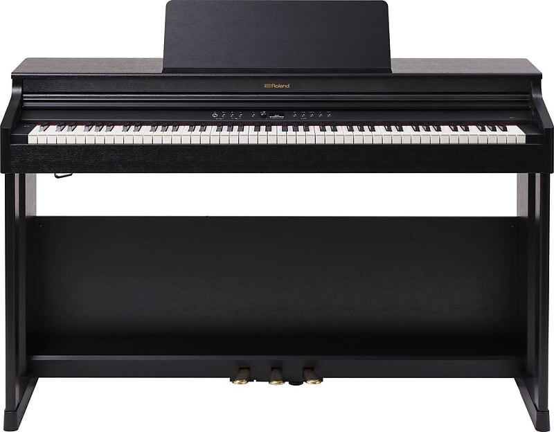 

Цифровое пианино Roland RP-701 — современная черная отделка с соответствующей скамейкой RP701-CB Digital Piano