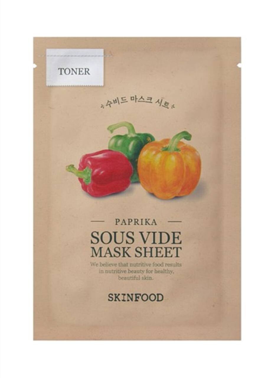 

SKINFOOD Paprika Sous Vide Mask Sheet Интенсивно увлажняющая тканевая маска 18г