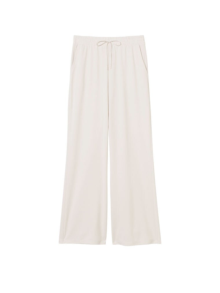 

Брюки Victoria's Secret Sandwashed Jersey Wide Leg Lounge, кремовый