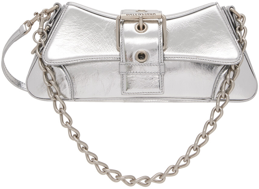 

Серебряная маленькая сумка через плечо Lindsay Balenciaga