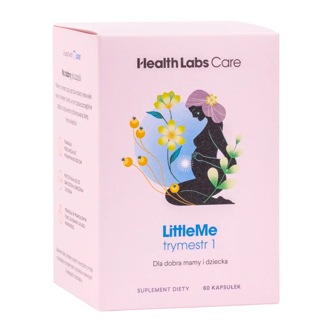 

Health Labs Care LittleMe биологически активная добавка, поддерживающая правильное развитие беременности 1 триместр, 60 капс./1 упак.