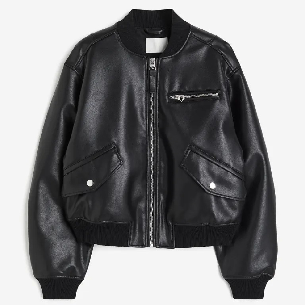 Куртка H&M Pilot Coating, черный