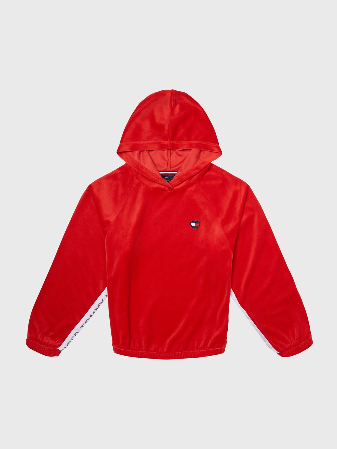 

Велюровая толстовка для больших детей Tommy Hilfiger, красный