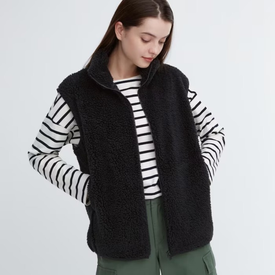 

Жилет Uniqlo Lined Fleece, черный