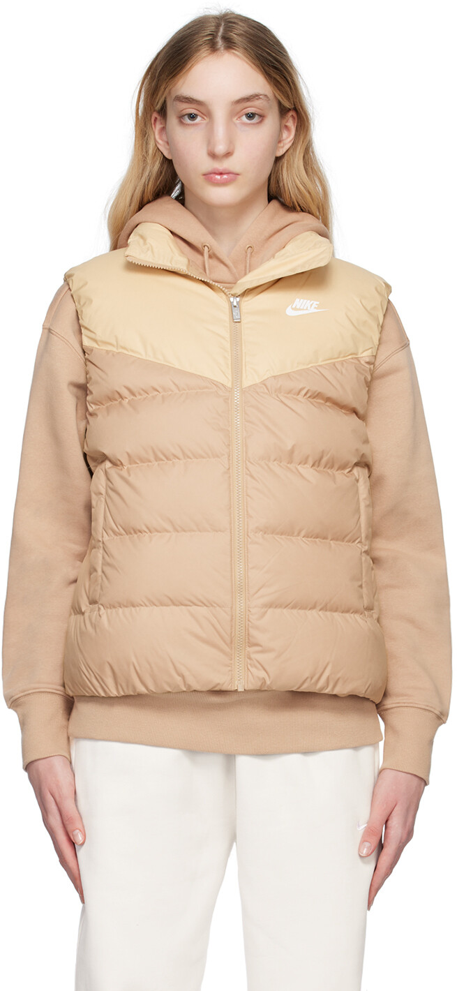 

Светло-коричневый спортивный жилет Therma-Fit Windrunner Down Nike