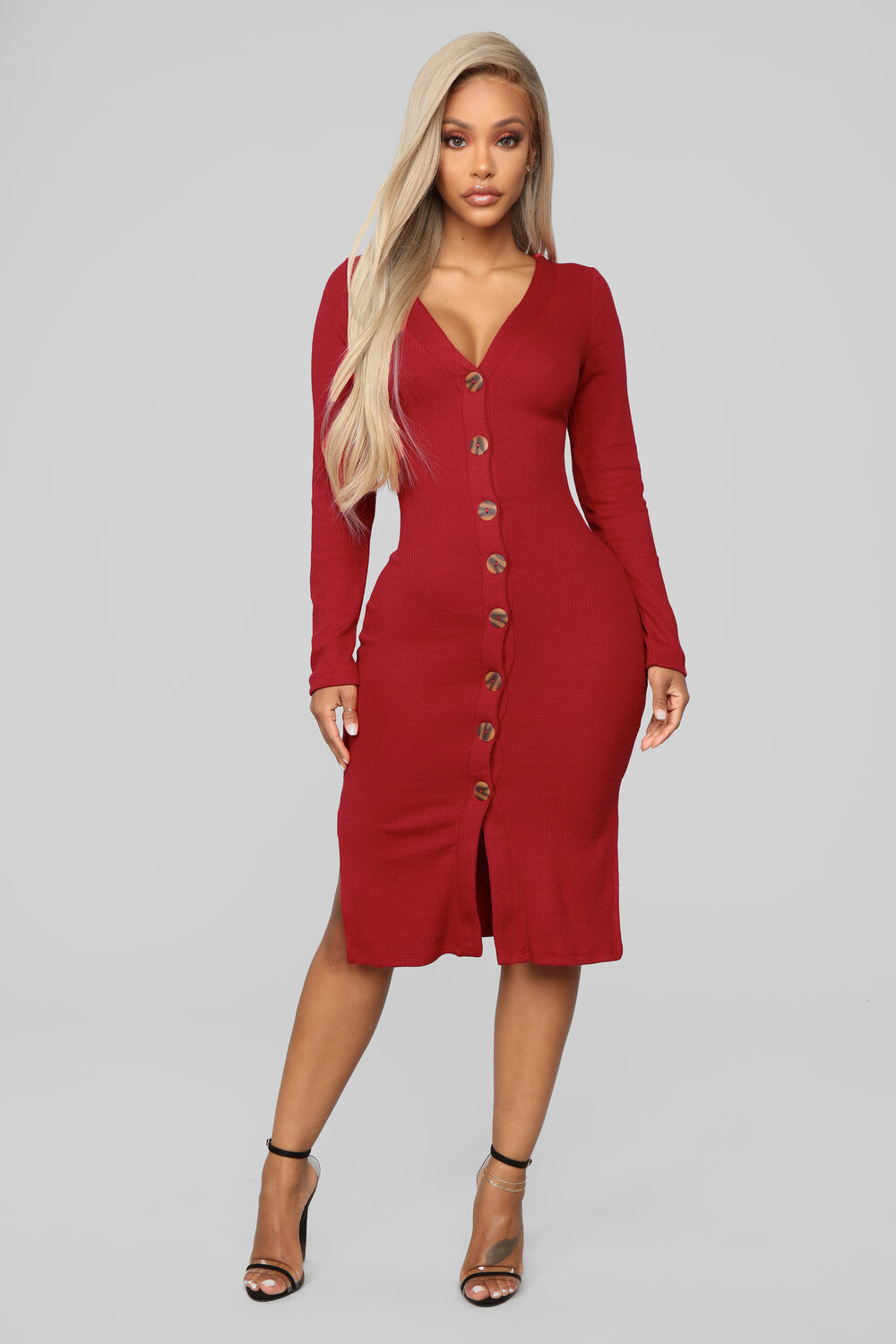 

Свитер Fashion Nova RD33874L, красный