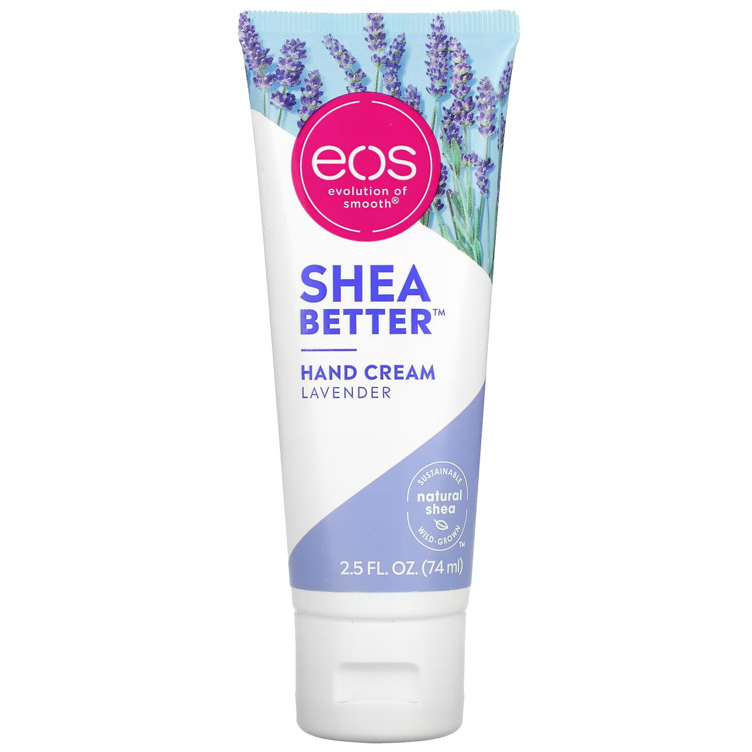 EOS, Shea Better, Крем для рук, лаванда, 2,5 жидких унции (74 мл) eos крем для рук shea better eucalyptus 74 мл