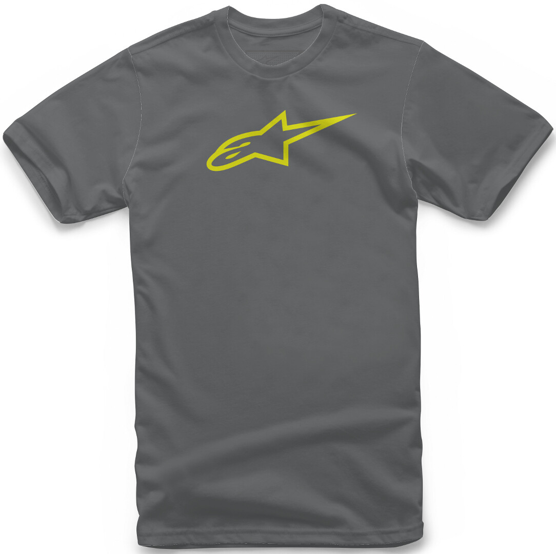 

Футболка Alpinestars Ageless Classic, серо-желтая