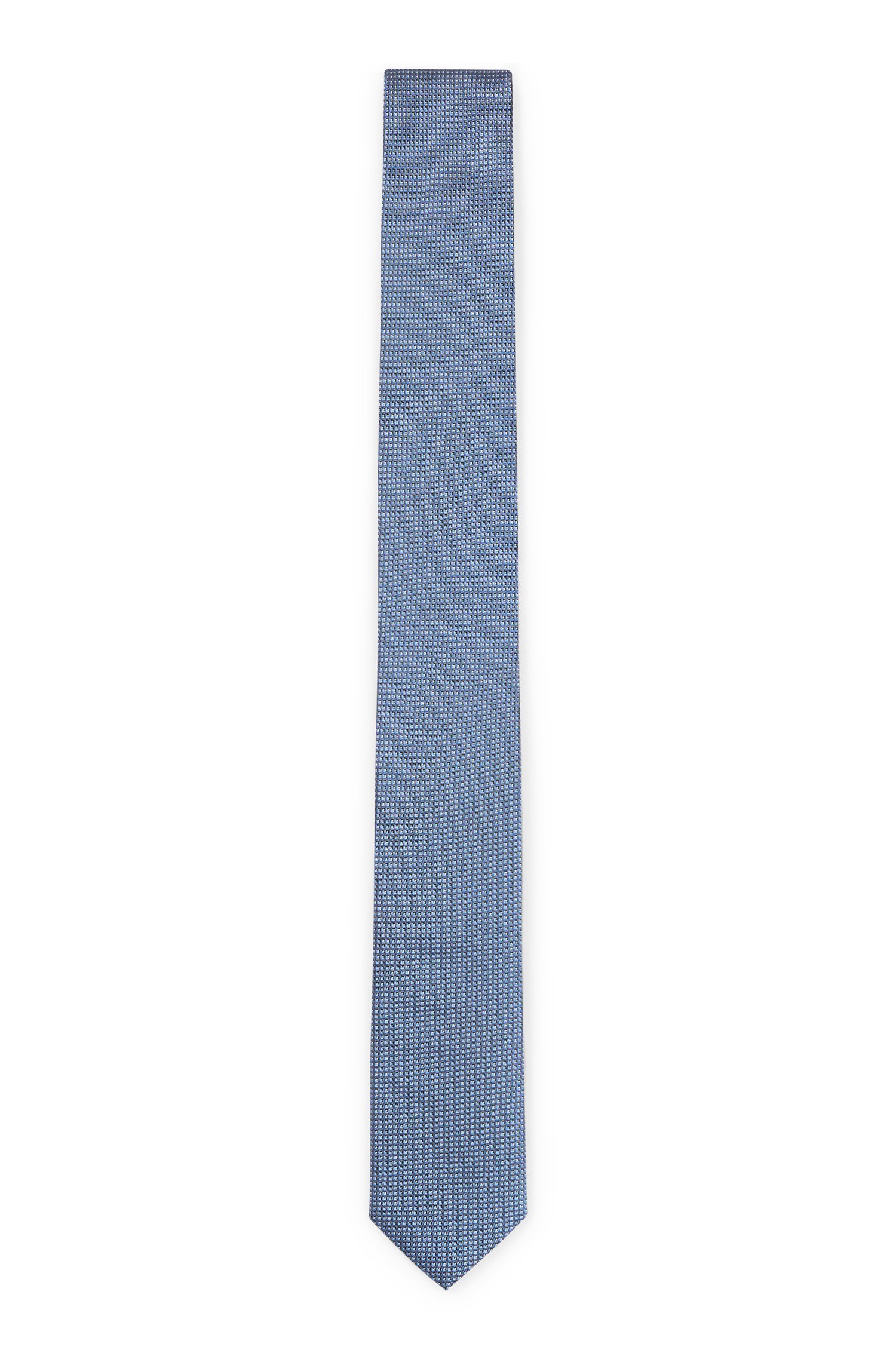 Галстук Hugo Boss Micro-patterned In Pure Silk, синий