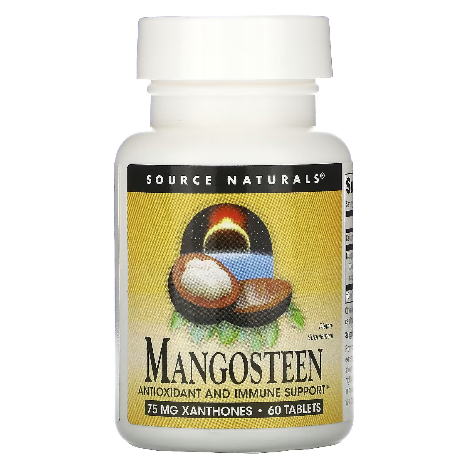 Source Naturals, Мангустан, 187,5 мг, 60 таблеток source naturals egcg 350 мг 60 таблеток