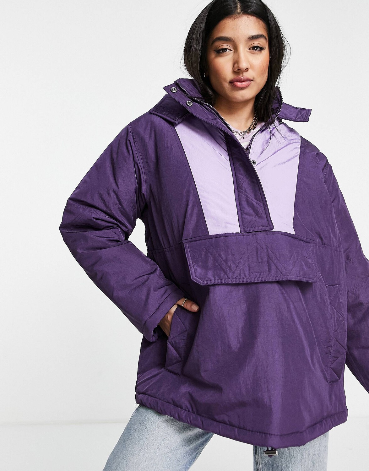 

Фиолетовая верхняя куртка ASOS DESIGN, Фиолетовый