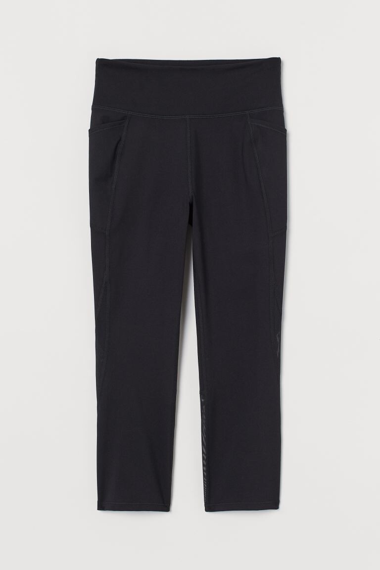 

Тренировочные леггинсы H&M, черный