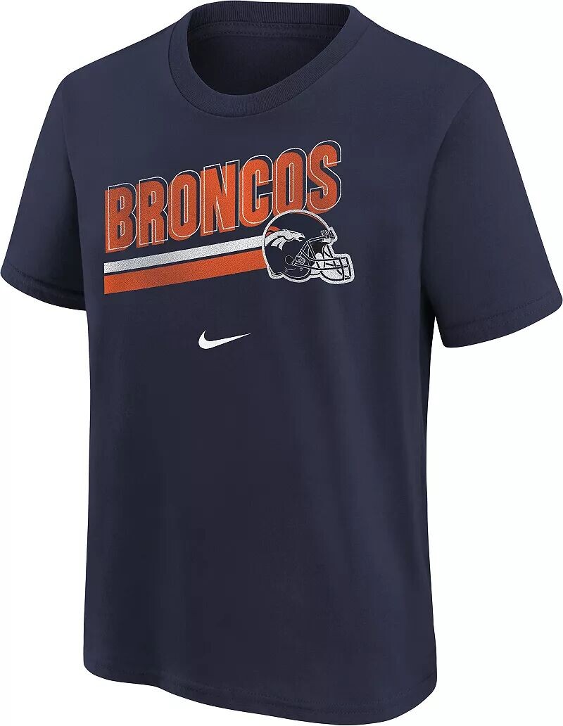 

Темно-синяя футболка Nike Youth Denver Broncos Team Helmet