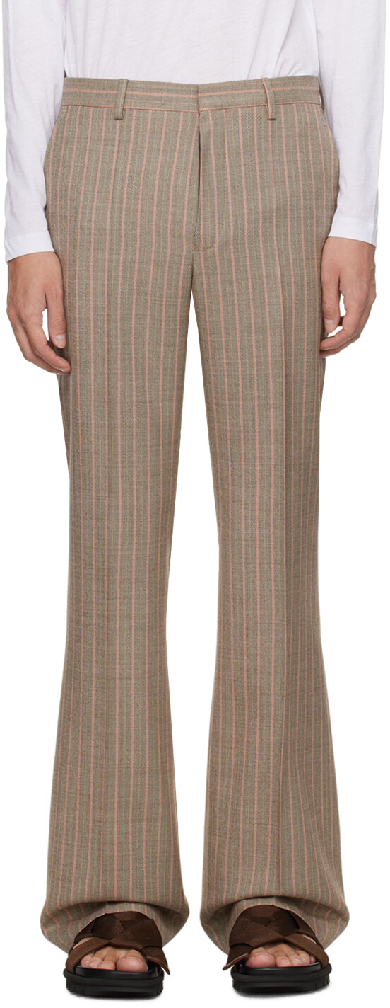 

Коричневые брюки узкого кроя Dries Van Noten