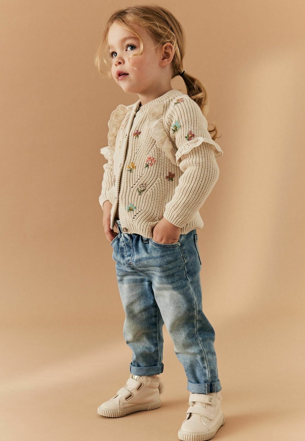 

Кардиган Regular Fit Next, цвет ecru cream marl