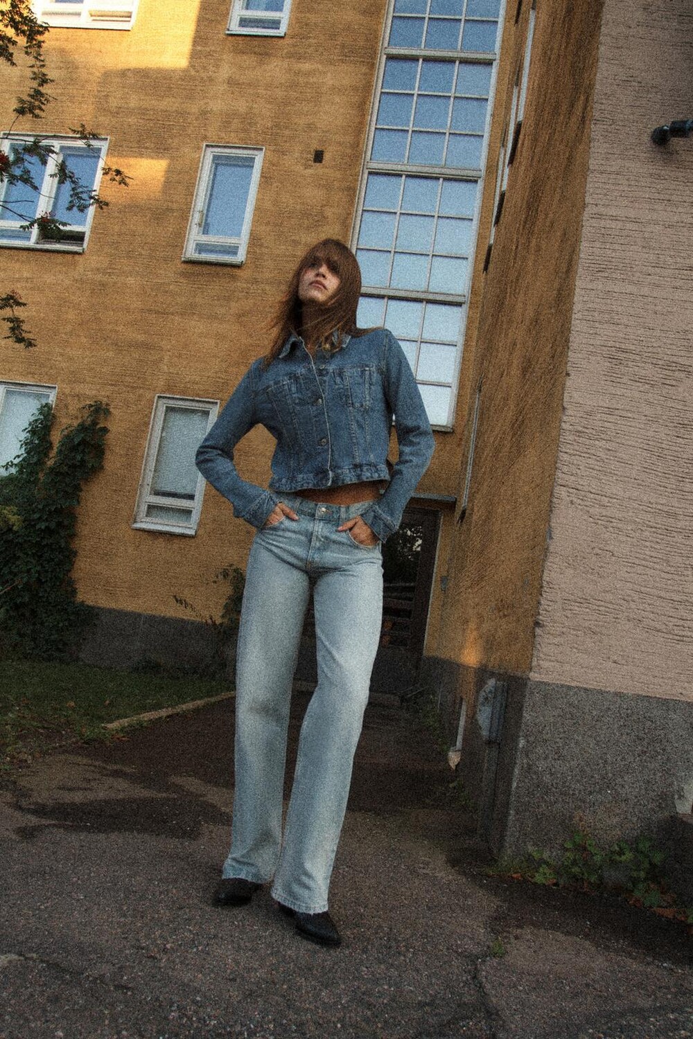 

Джинсовая куртка TRF ZARA, темно-синий