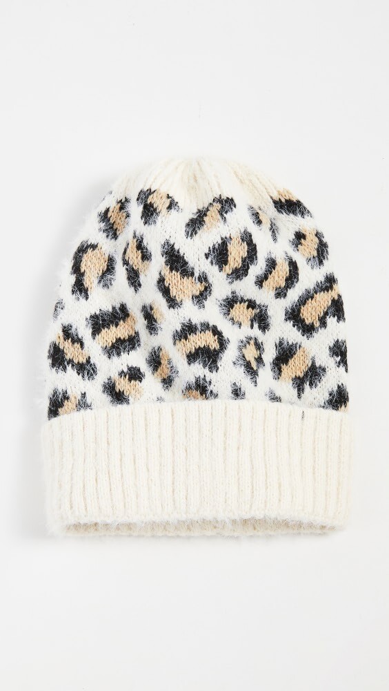 

Шапка Hat Attack Leopard, слоновая кость