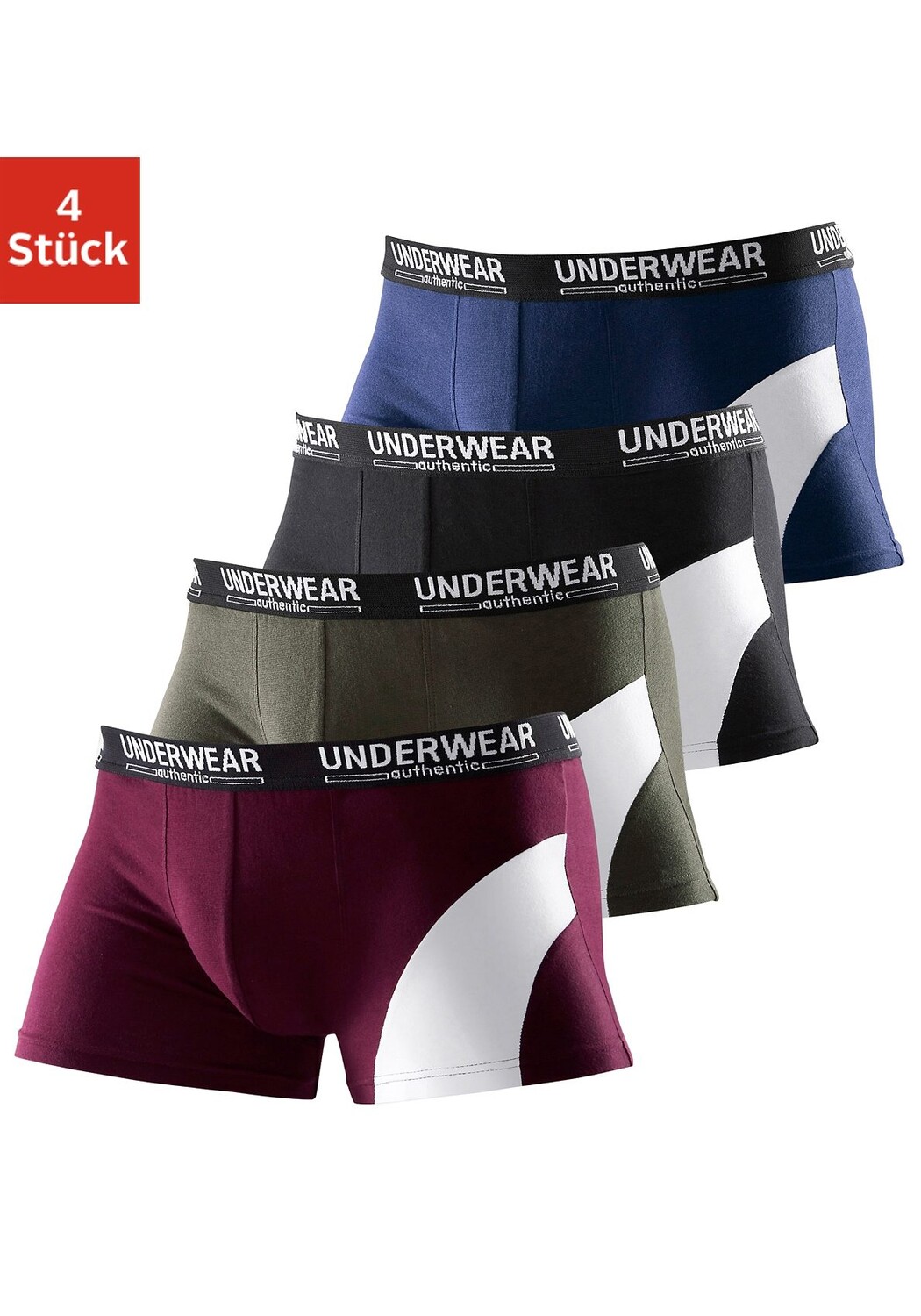 

Боксеры AUTHENTIC UNDERWEAR Boxer, цвет marine, schwarz, olivgrün, bordeaux
