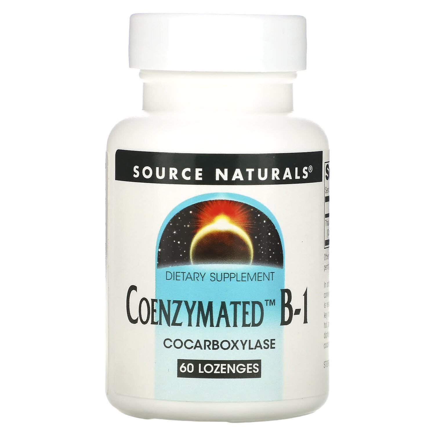 

Ферментированный витамин B-1, 13 мг, 60 пастилок, Source Naturals