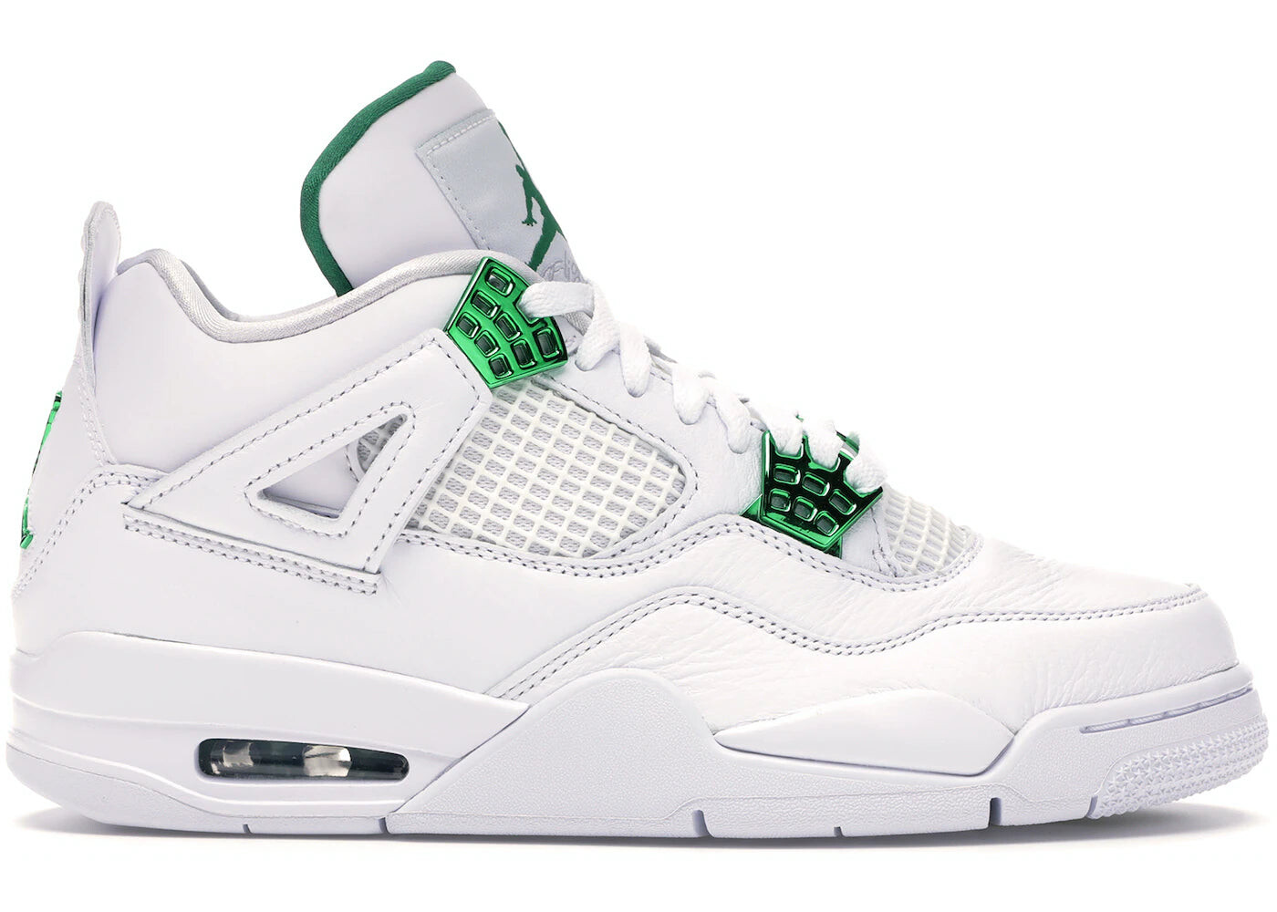 

Кроссовки Jordan 4 Retro, зеленый металлик