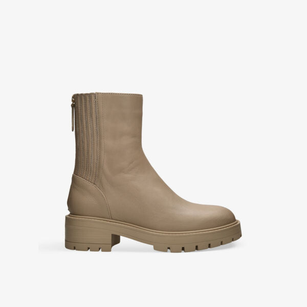 

Ботильоны Saint honore из кожи на платформе Aquazzura, бежевый