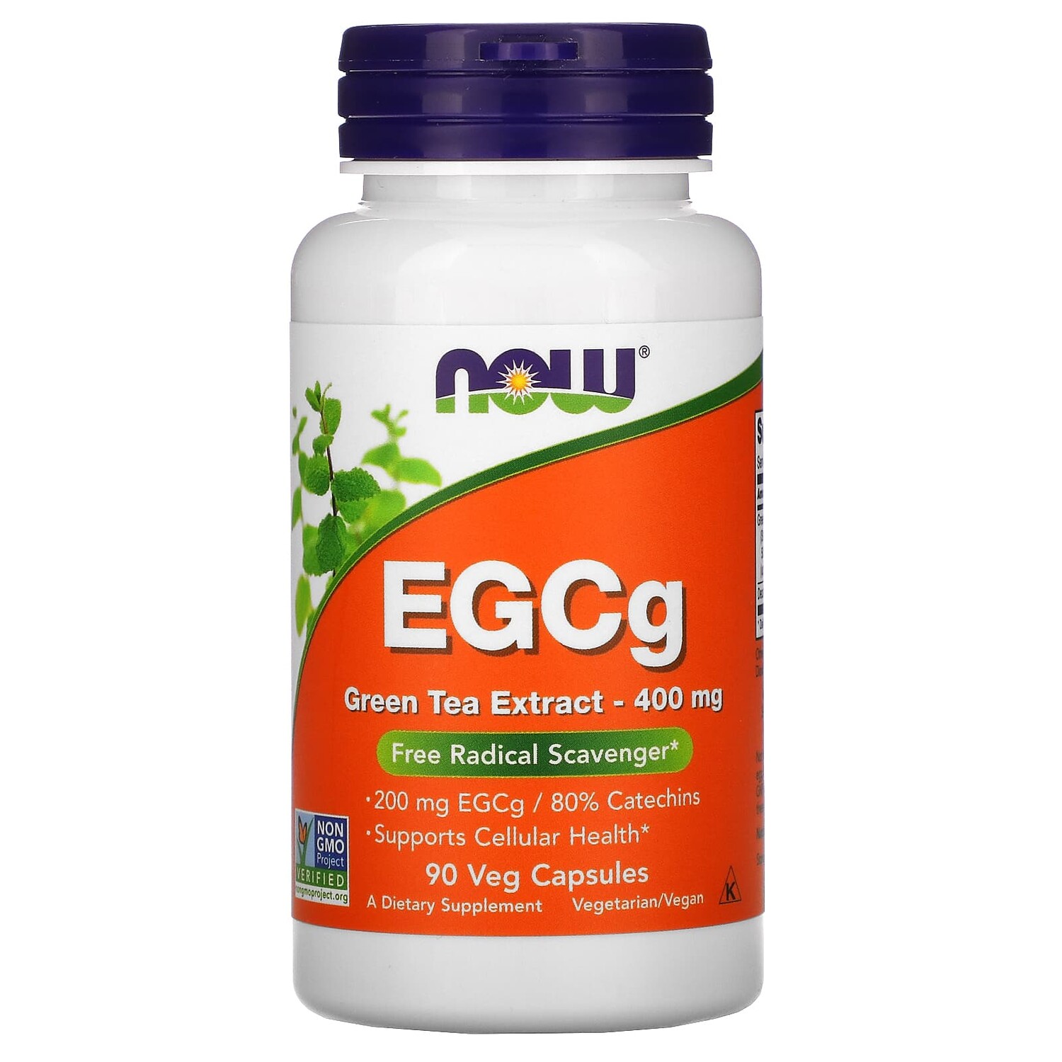 

ЭГКГ, экстракт зеленого чая, 400 мг, 90 вегетарианских капсул, NOW Foods