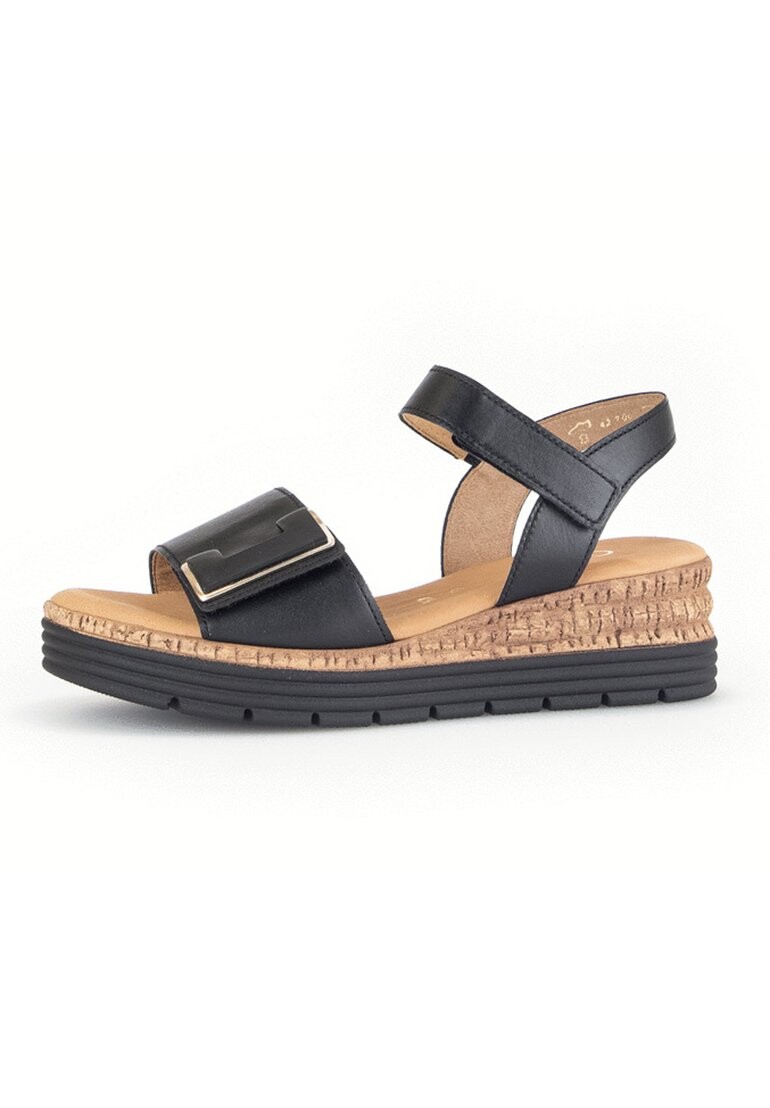 

Босоножки на платформе Gabor Comfort, цвет schwarz uni gold