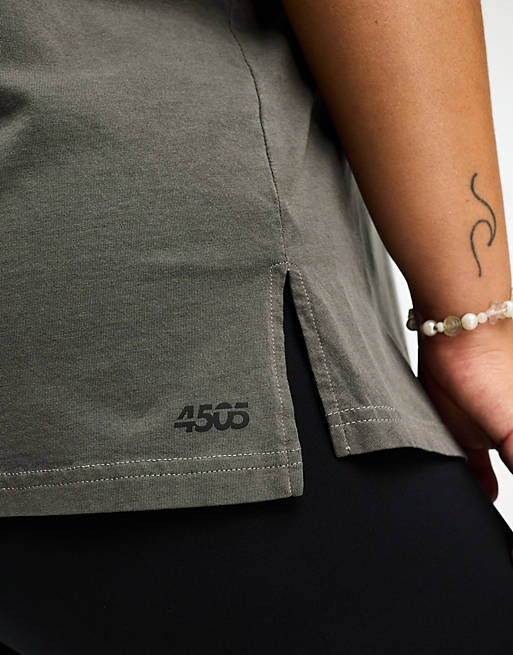 

Жилет с прорезями для рук ASOS 4505 Curve из стираного хлопка