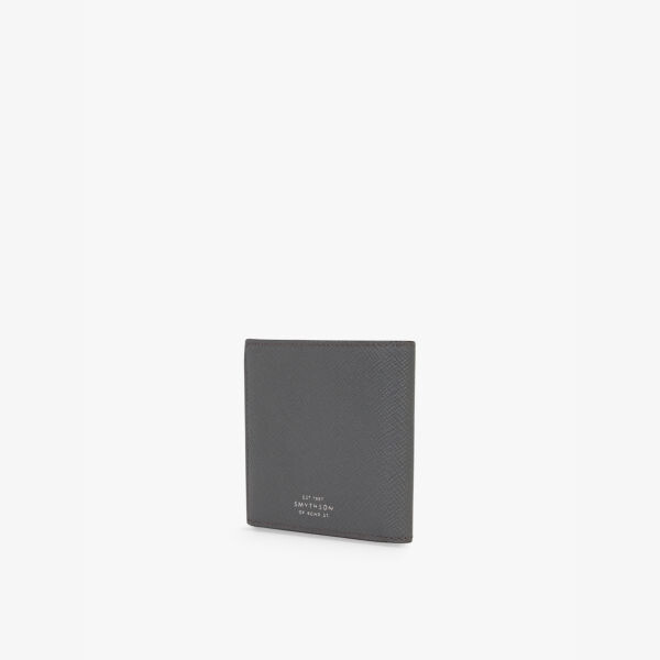 

Кошелек из кожи Panama с зернистой текстурой Smythson, серый