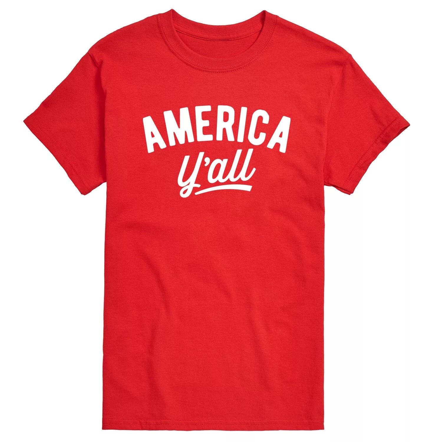 

Футболка Big & Tall America Yall, Red Licensed Character, красный