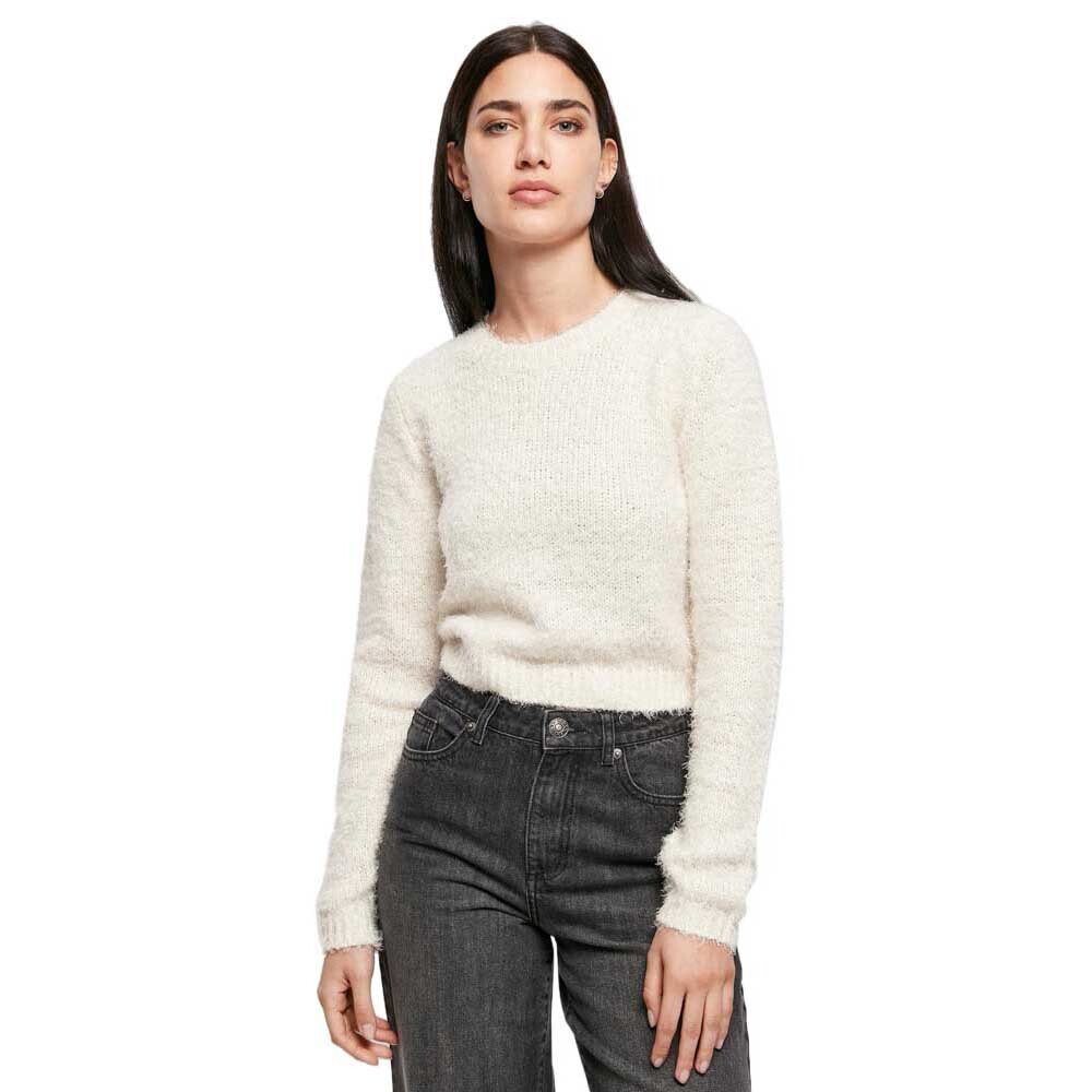 

Свитер Urban Classics Cropped Feather O Neck, белый
