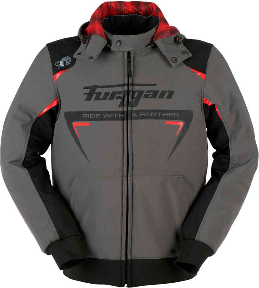 Мотоциклетная текстильная куртка Sektor Roadster Furygan, темно-серый/черный/красный