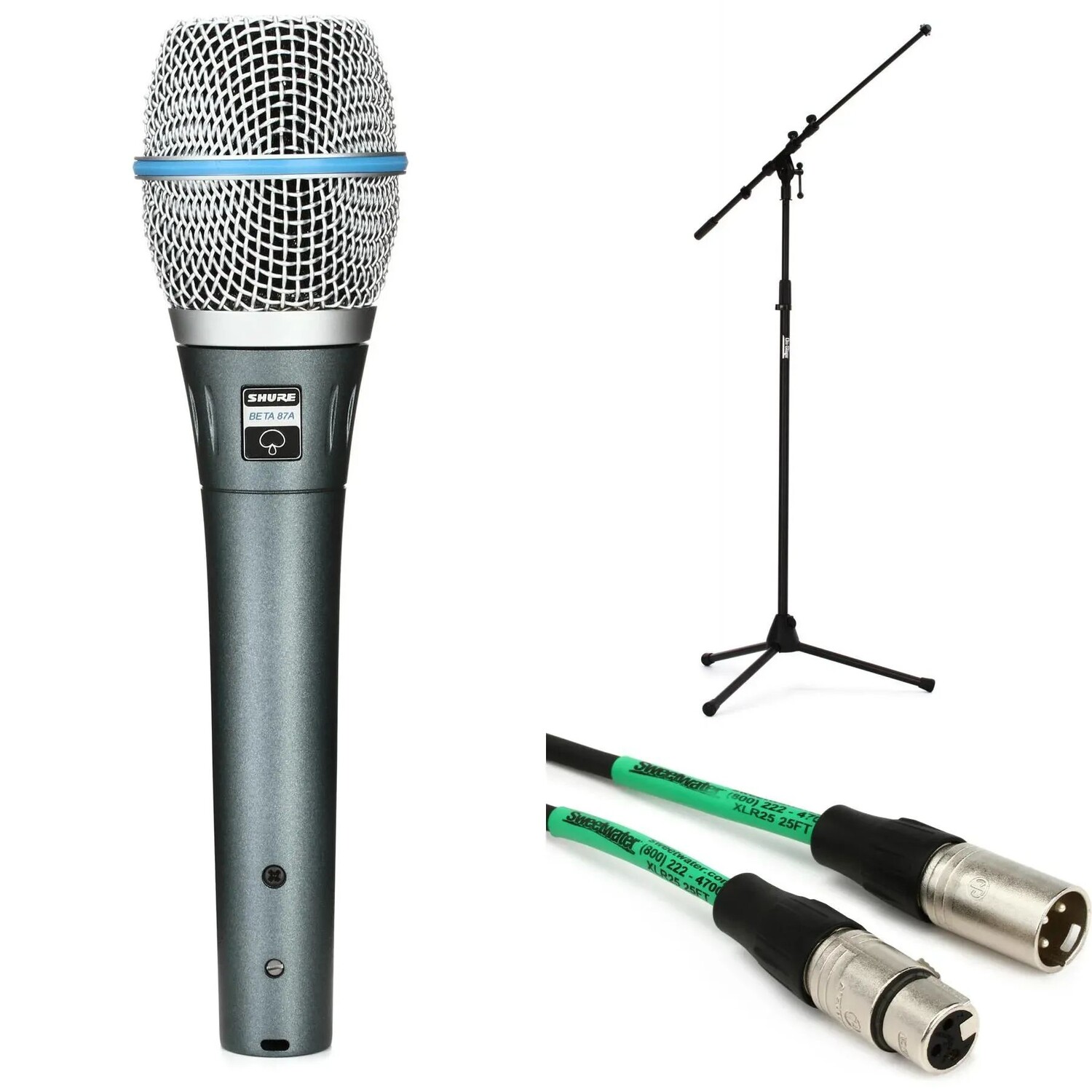 

Комплект ручного микрофона Shure Beta87A со стойкой и кабелем
