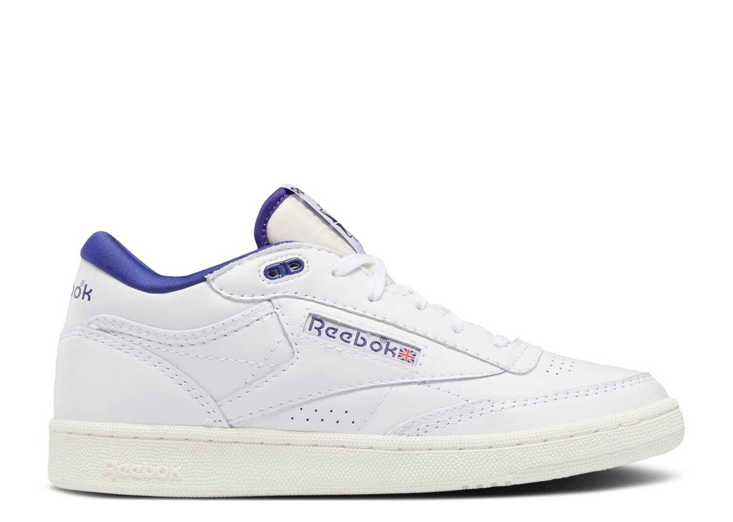 

Кроссовки Reebok Club C Mid 2 Vintage 'White Bold Purple', белый