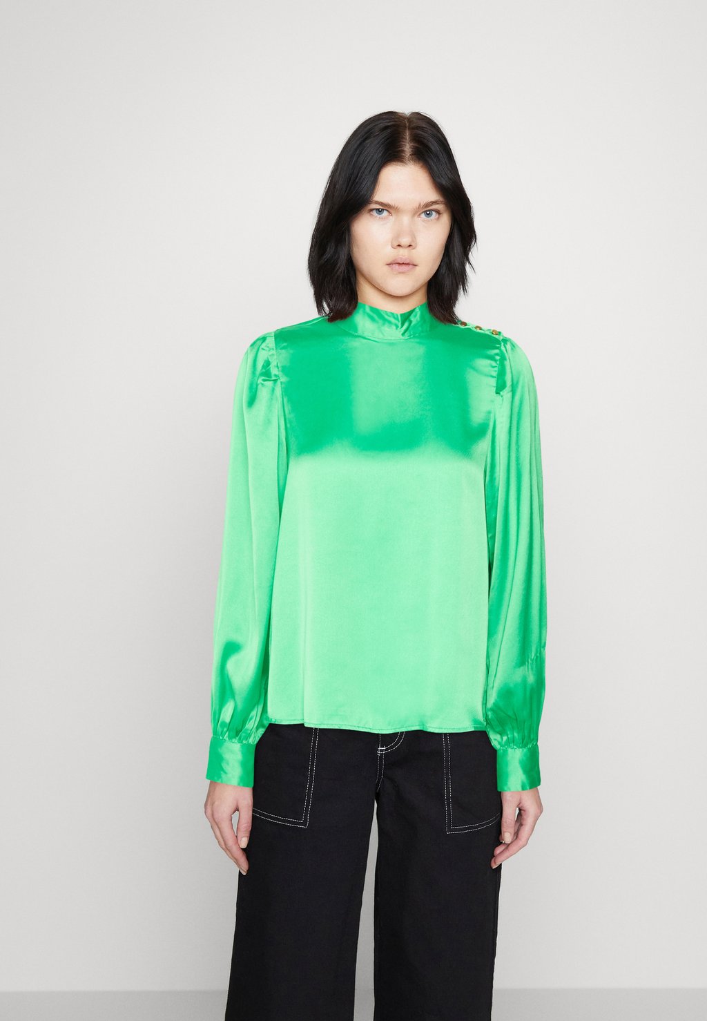 Блузка Vero Moda, зеленый