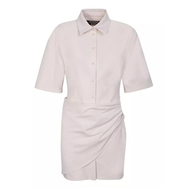

Платье ivory camisa mini dress Jacquemus, белый